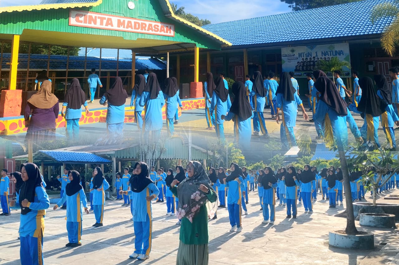 Membangun Kebugaran dan Kebersamaan melalui Senam Pagi di MTsN 1 Natuna